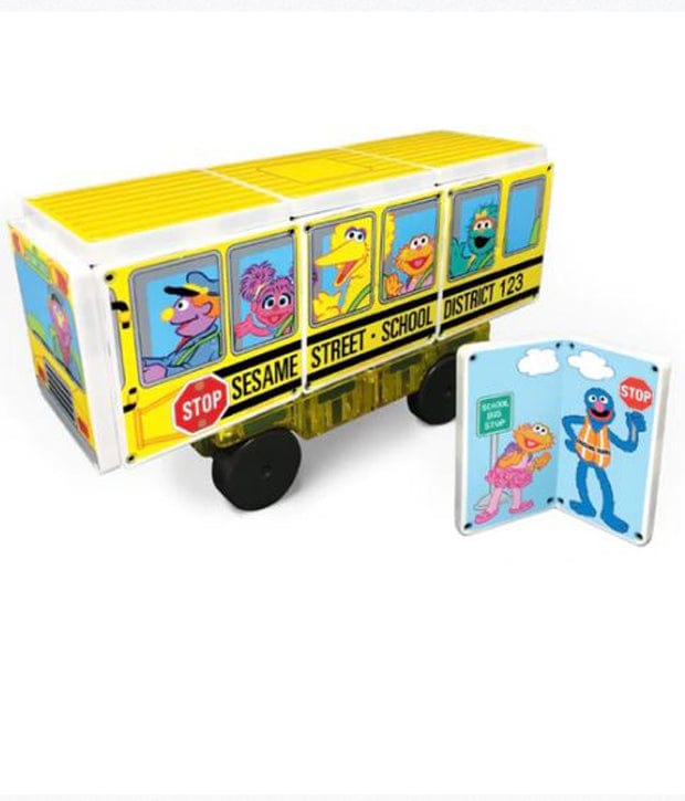 Sesame Street School Bus Magna-Tiles®