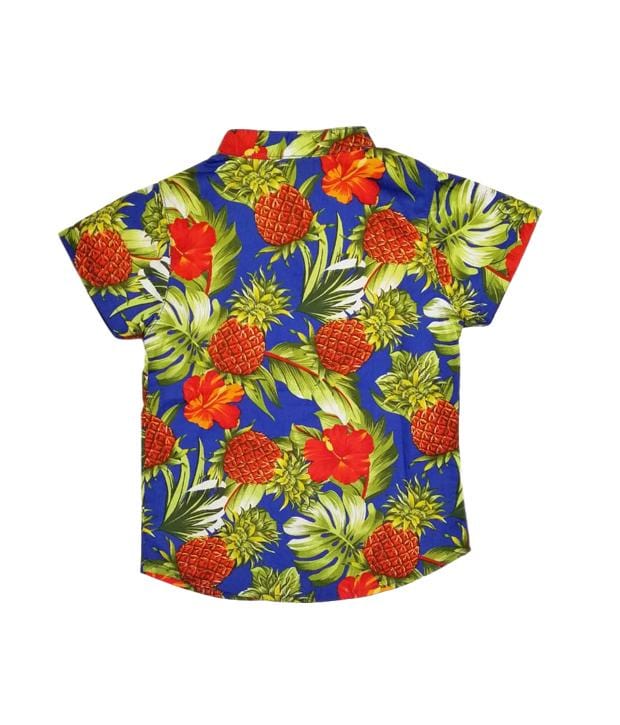 Mandarin Collar Shirt - Pineapple