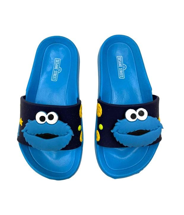 Sesame Street Cookie Monster Slippers - Blue