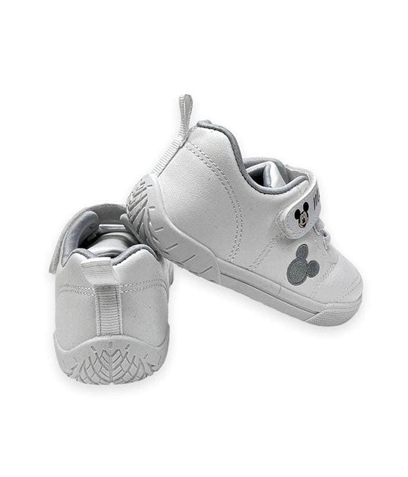 Mickey Mouse White & Grey Sneakers