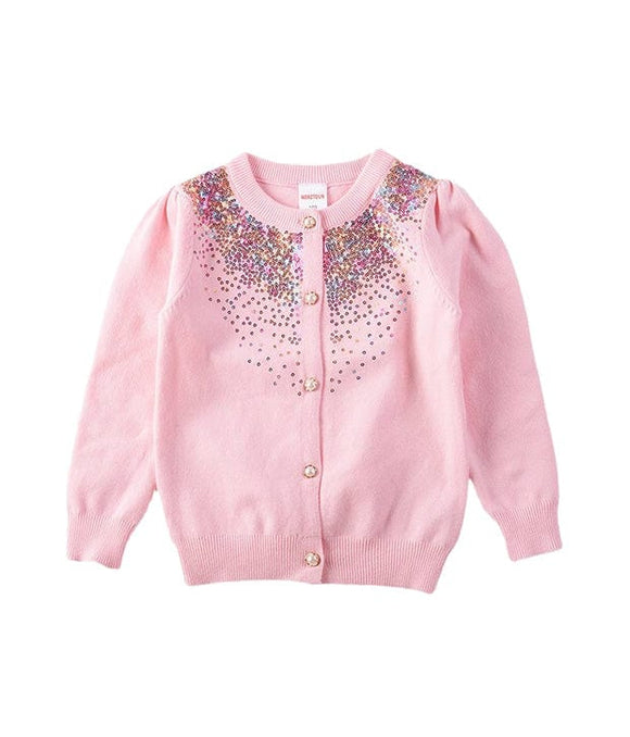 Sparkling Sequins Cardigan (Pink)
