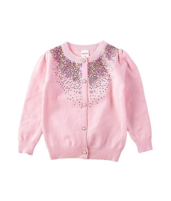 Sparkling Sequins Cardigan (Pink)