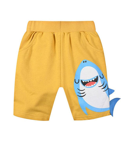 Splash Shark Cotton Shorts