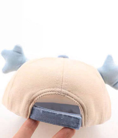 Starry Ears Dino Cap (Pink)