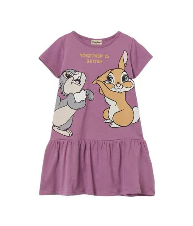 Together is Better Bunnies Cotton Dress