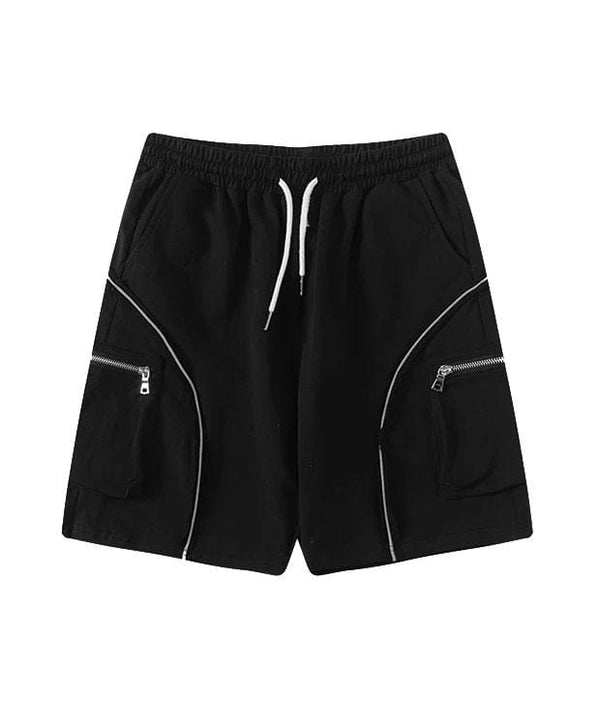 Tristan Drawstring Bermudas - Black