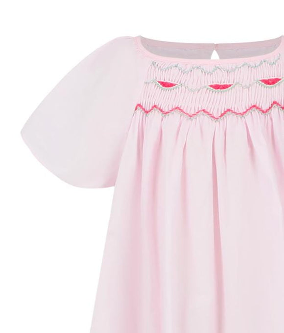 Watermelon Smocked Dress